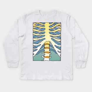 Skeleton Kids Long Sleeve T-Shirt